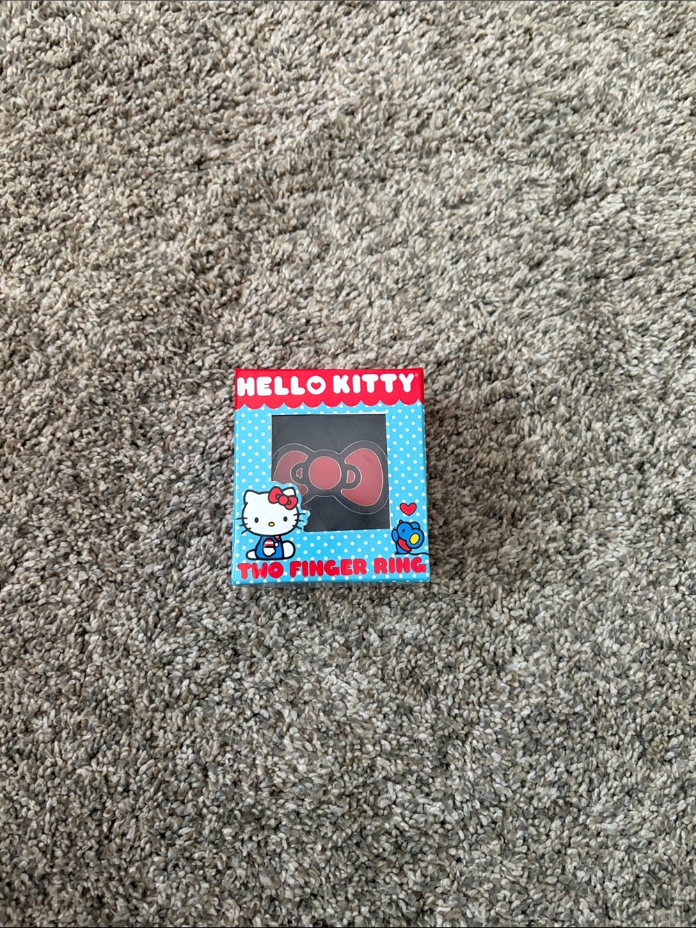 Hello Kitty Bow Two-Finger Ring in Branded Box